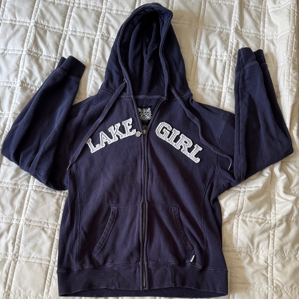 Lake Girl Navy women’s zip-up